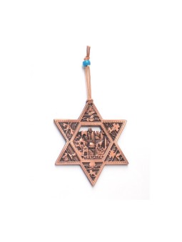 עיטור קיר מגן דוד עם שנים עשר שבטים ו... | מָגֵן דָוִד